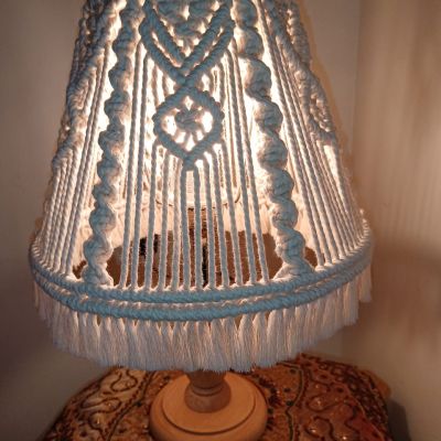 Macrame lamp