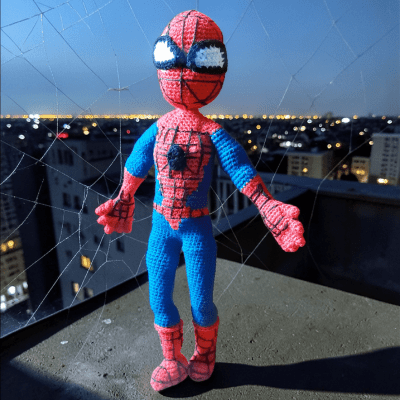 Spider Man Amigurumi Doll