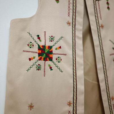 Hand-embroidered  vest from Siwa