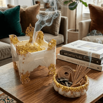 Resin incense burner