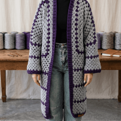 جاردبجان كروشيه بخيوط الصوف