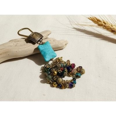 A Keychain Turquoise Touch