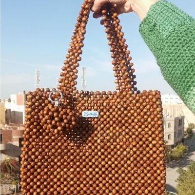 شنطه بخرز الخشب 