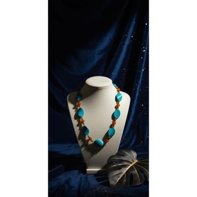 Turquoise charm necklace