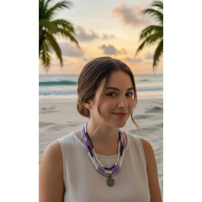 A Lavender sunset Necklace