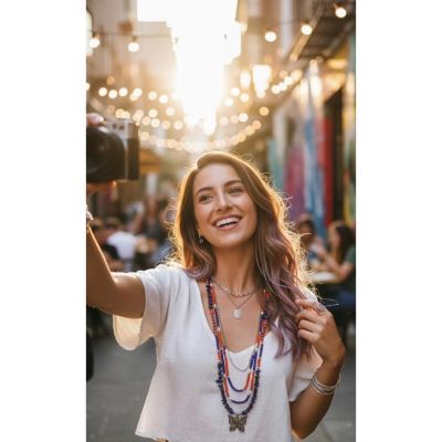 Butterfly of colors necklace 🦋✨