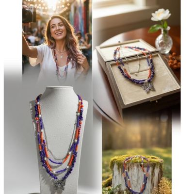 Butterfly of colors necklace 🦋✨