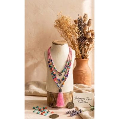 Coral colors necklace 