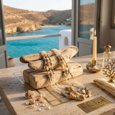 &ldquo;Sunset Shells&rdquo; necklace 