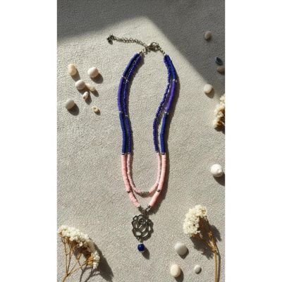 Lavender flower necklace