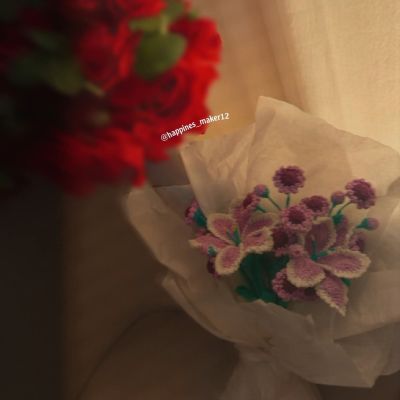 باقة ورد كروشيه 