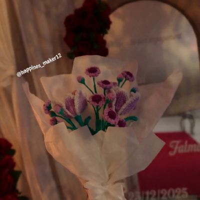 باقة ورد كروشيه 