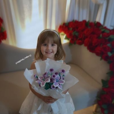 باقة ورد كروشيه 