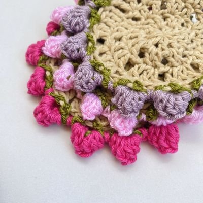 Crochet Flower bouquet coasters