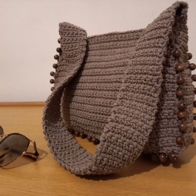 Trendy crochet bag