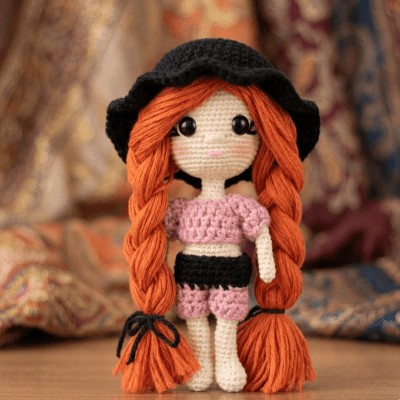 عروسة كروشيه يدوية