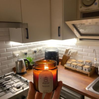 Dark brown candle 80gm