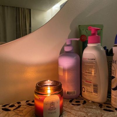 Dark brown candle 80gm