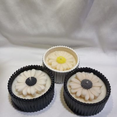 Sunflower Candle in a Concrete Jar 🌻🕯️