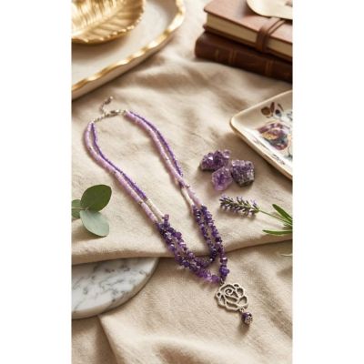 Violet spirit necklace