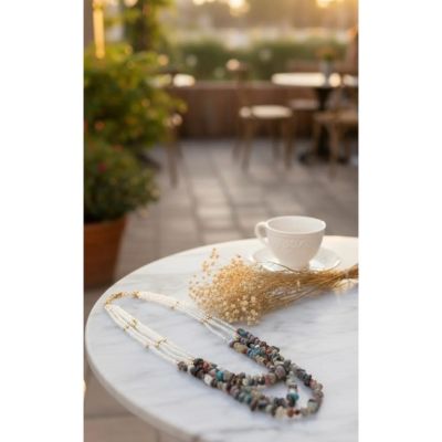Rustic charm necklace 