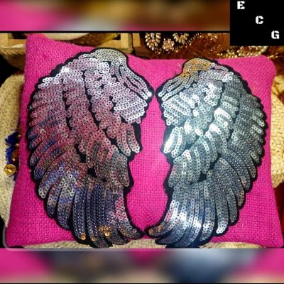 شنطة خيش فوشيا