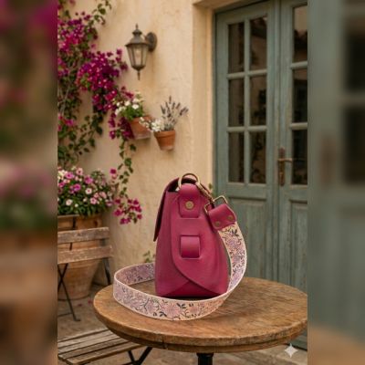 Fuchsia cross bag