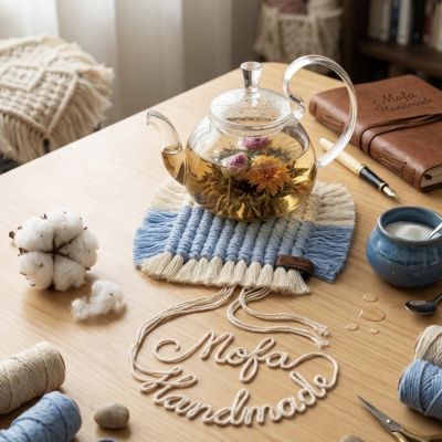 Macrame coaster