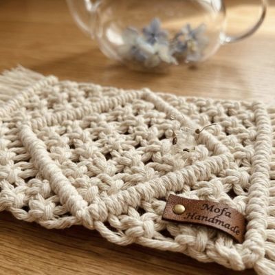Macrame coaster 