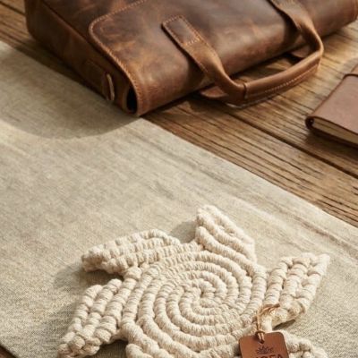 Macrame coaster 