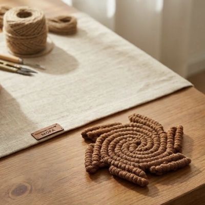 Macrame coaster 