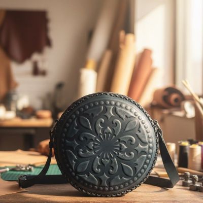 Shoulder circle bag 