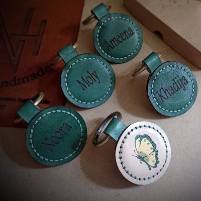  Handmade Genuine leather keychain 