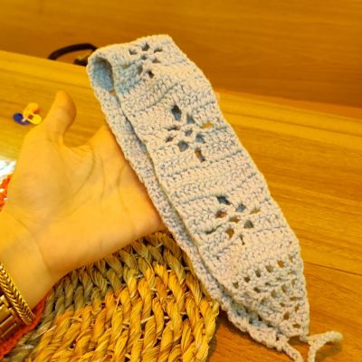 بندانا شعر كروشيه 