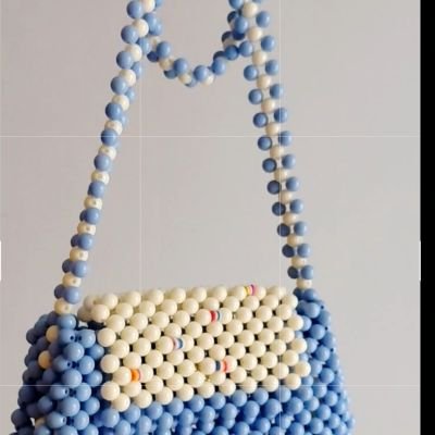 Beaded bags in various colors (baby blue)