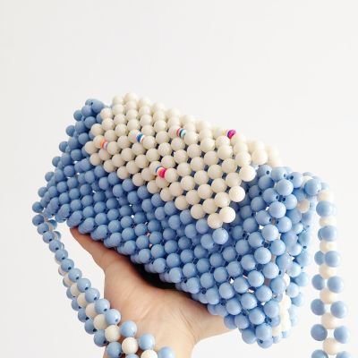 Beaded bags in various colors (baby blue)
