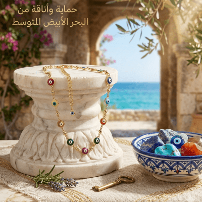 قلاده العين الملونه