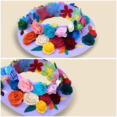 القبعات الظريفة - ورود