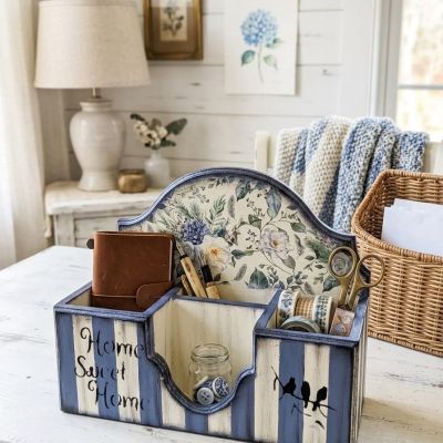     Multi-Purpose Wooden Organizer
