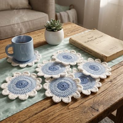     Crochet Coaster Set 