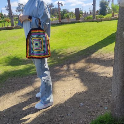 شنطه كروشيه جراني بالايد