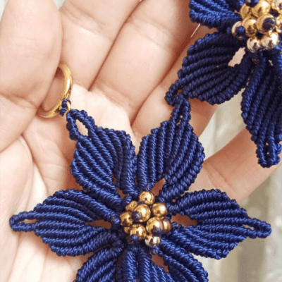 micromacrame Royal Flower