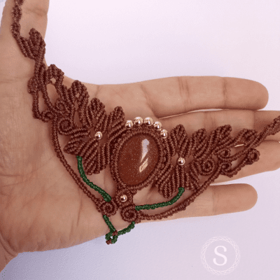 Micromacrame Celestial Bloom