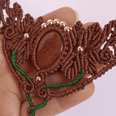 Micromacrame Celestial Bloom