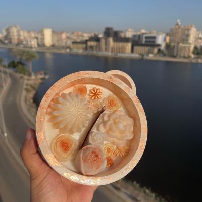 Pot pot candle with matches