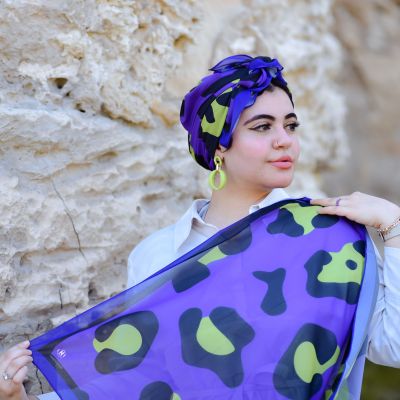 Jaguar purple 💜 chiffon 