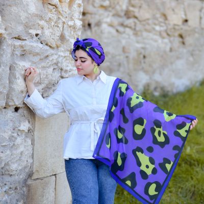 Jaguar purple 💜 chiffon 