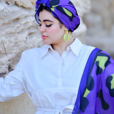 Jaguar purple 💜 chiffon 