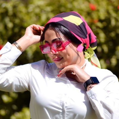 جاكوار فوشيا 💗 شيفون 