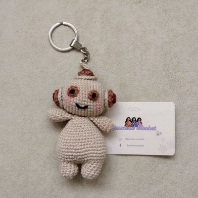 Cartoon character amigurumi keychain